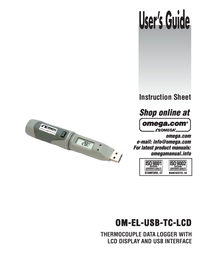 Thumbnail of document Manual - OM-EL-USB-TC-LCD Thermocouple Data Logger w/LCD Display & USB Interface